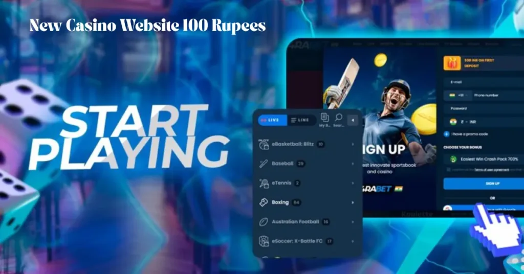 new casino website 100 rupees